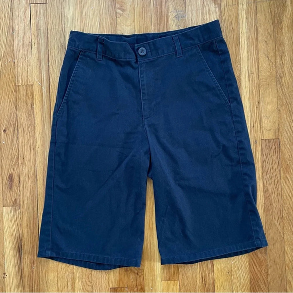 Dockers Other - 4/$25 Dockers Boys Navy Blue Flat Front Uniform Chino Shorts Size 14